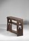Brutalist French Wooden Console Table 13