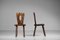 French Regionalist Chairs in Solid Elm, Set of 7 10