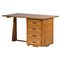 French Modernist Pine Desk 1