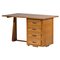 French Modernist Pine Desk, Image 1