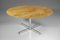 Oval Travertine & Marble Dining Table with Chrome 4 Star-Feet, 1970s, Image 6