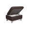 Dark Brown Leather Ottoman from Willi Schillig 3