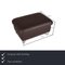 Dark Brown Leather Ottoman from Willi Schillig 2