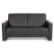 Mr 140 2-Sitzer Sofa aus grauem Leder von Musterring 1