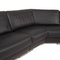 Medea Black Leather Corner Sofa from Artanova 3