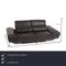 Black Leather 2-Seater Sofa by Gio Mano 2