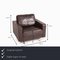 Fauteuil en Cuir Marron Foncé de Gyform 2