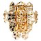 Large Gilt Brass Faceted Crystal Sconce from Kinkeldey 1