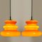 Orange Pendant Light from Peill & Putzler, 1970s, Image 2