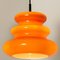 Orange Pendant Light from Peill & Putzler, 1970s 9