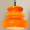 Orange Pendant Light from Peill & Putzler, 1970s, Image 9