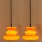 Lampe à Suspension Orange de Peill & Putzler, 1970s 14