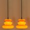 Orange Pendant Light from Peill & Putzler, 1970s 14