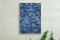 Handgemachte Cyanotypie organischer Bambus Kreise, Cyanblau Blauer Musterdruck, Papier, 2021 2