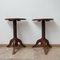 Mid-Century Demi-Lune Side Tables in the Style of Charles Dudouyt, Set of 2 1
