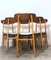 Scandinavian Dining Chairs, 1950s, Set of 6 5