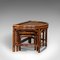 Antique Oriental Nesting Tables in Bamboo, Set of 3 2