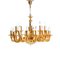 Middle Eastern 24-Light Chandelier in Brass, 1950s 3