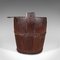 Antique Georgian English Well Bucket or Fireside Bin in Fruitwood & Wrought Iron, Image 4