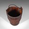 Antique Georgian English Well Bucket or Fireside Bin in Fruitwood & Wrought Iron, Image 7