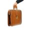 Vintage Briefcase in Cognac Faux Leather, Czechoslovakia, 1960s 12