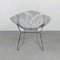 Verchromter Diamond Beistellstuhl von Harry Bertoia für Knoll Inc. / Knoll International, 1990er 5