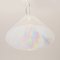 Iridescent Glass Chandelier by Roberto Pamio for Leucos, 1980s, Image 7