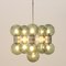 11-Light Chandelier with Glass Diffusers, 1970s 9