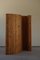 Mid-Century Danish Room Divider / Folding Screen in Patinated Pine, 1970s, Image 8