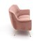 3-Sitzer Sofa in rosa Samt, 1950er 10