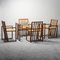 Esstisch und Stühle aus Holz, 1970er, 5er Set 1