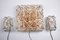 Large Gold-Plated & Crystal Glass Flush Mount or Wall Lamps from Kinkeldey, 1970s, Set of 3, Image 1