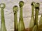 Champagne Flutes in Pomponettes Blown Glass, France 1960s, Set of 7 3