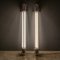 Industrial Polished Aluminium & Steel Strip Lights, 20th Century, Set of 2 3