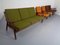 Dänische Mid-Century Teak Sessel & Sofa von Kvadrat Tonica 2, 5er Set 5