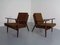 Mid-Century Danish Teak Lounge Chairs & Sofa in Kvadrat Tonica 2, Set of 5 23