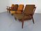 Mid-Century Danish Teak Lounge Chairs & Sofa in Kvadrat Tonica 2, Set of 5, Image 17
