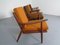 Mid-Century Danish Teak Lounge Chairs & Sofa in Kvadrat Tonica 2, Set of 5 16