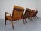 Mid-Century Danish Teak Lounge Chairs & Sofa in Kvadrat Tonica 2, Set of 5 20