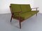 Mid-Century Danish Teak Lounge Chairs & Sofa in Kvadrat Tonica 2, Set of 5 9