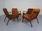 Mid-Century Danish Teak Lounge Chairs & Sofa in Kvadrat Tonica 2, Set of 5 22