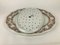 Antique English White & Brown Earthenware Meat Strainer Plates, 1869, Set of 2, Image 4