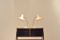 Lampes de Bureau en Métal Blanc par J.J Hoogervorst pour Anvia, Set de 2 2