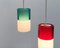 Mid-Century German Glass Pendant Lamps from Peill & Putzler, Set of 2 11
