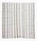 Vintage Minimalist Gray and White Striped Flatweave Rug in the Scandinavian Style 1