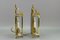 Vintage Brass and Glass Two-Light Wall Lanterns, Set of 2 17