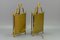 Vintage Brass and Glass Two-Light Wall Lanterns, Set of 2 15