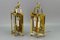 Vintage Brass and Glass Two-Light Wall Lanterns, Set of 2, Image 13