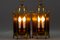 Lanterne da parete vintage a due luci in ottone e vetro, set di 2, Immagine 4