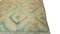Tappeto Oushak Kilim vintage con disegno geometrico marrone chiaro, crema e verde chiaro, Immagine 8